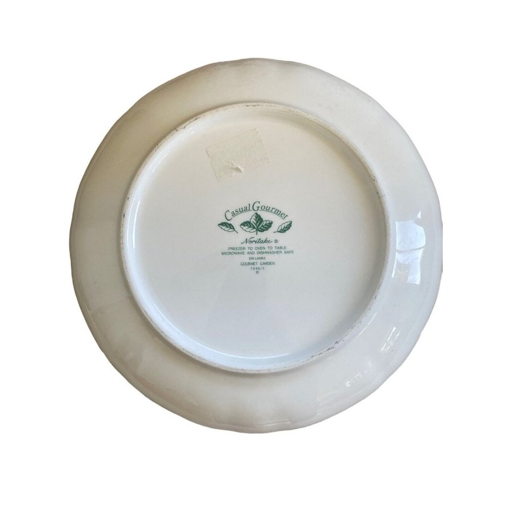 VTG Noritake Casual Gourmet Garden Large Serving+Mixing Bowl Iris Floral 7940/5 - Picture 6 of 12